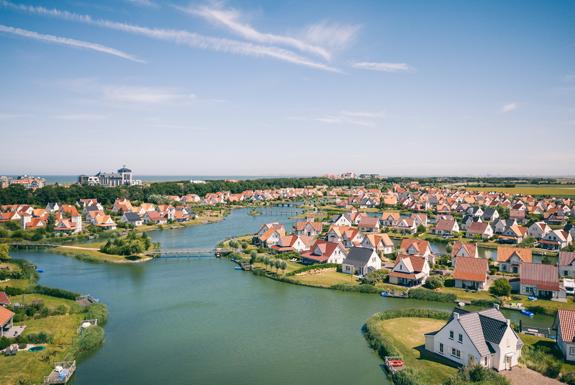 Luchtfoto van het park | Noordzee Résidence Cadzand-Bad
